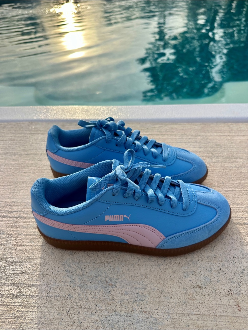 Puma Blue & Pink Sneakers